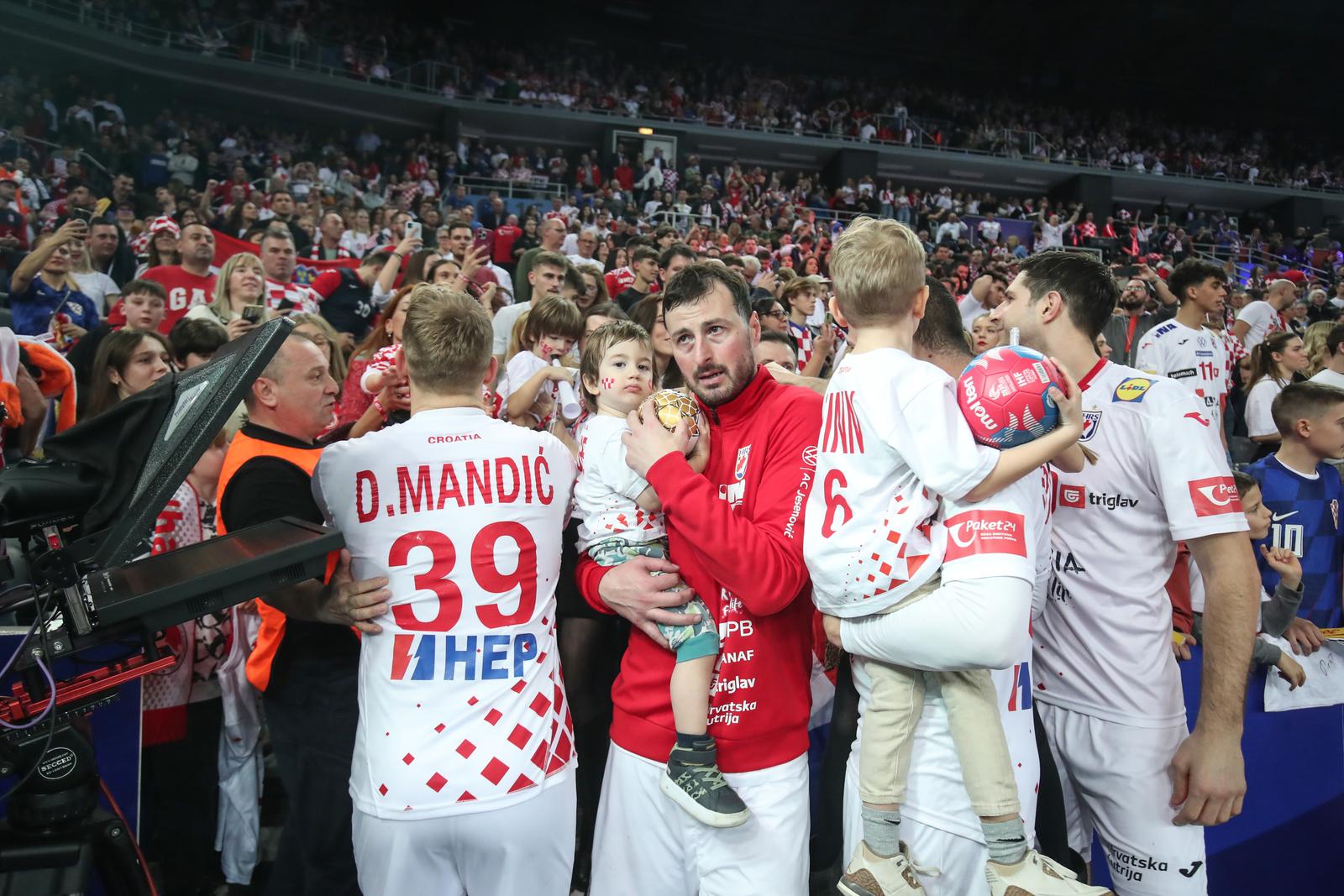 26.01.2025., Arena Zagreb, Zagreb - IHF Svjetsko rukometno prvenstvo 2025., drugi krug, skupina IV, Hrvatska - Slovenija. Domagoj Duvnjak Photo: Sanjin Strukic/PIXSELL