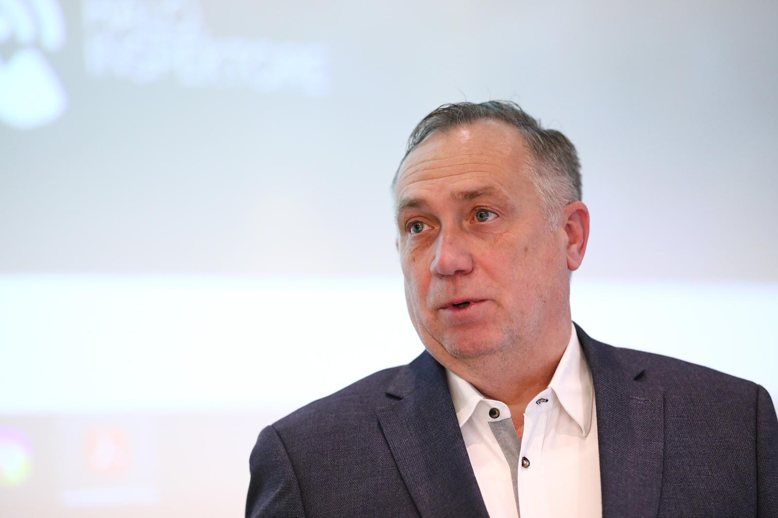 27.01.2025., Zagreb - Josip Kelemen najavio je u ime platforme Halo, inspektor novi bojkot trgovinama i odredjenim lancima i proizvodima Photo: Emica Elvedji/PIXSELL