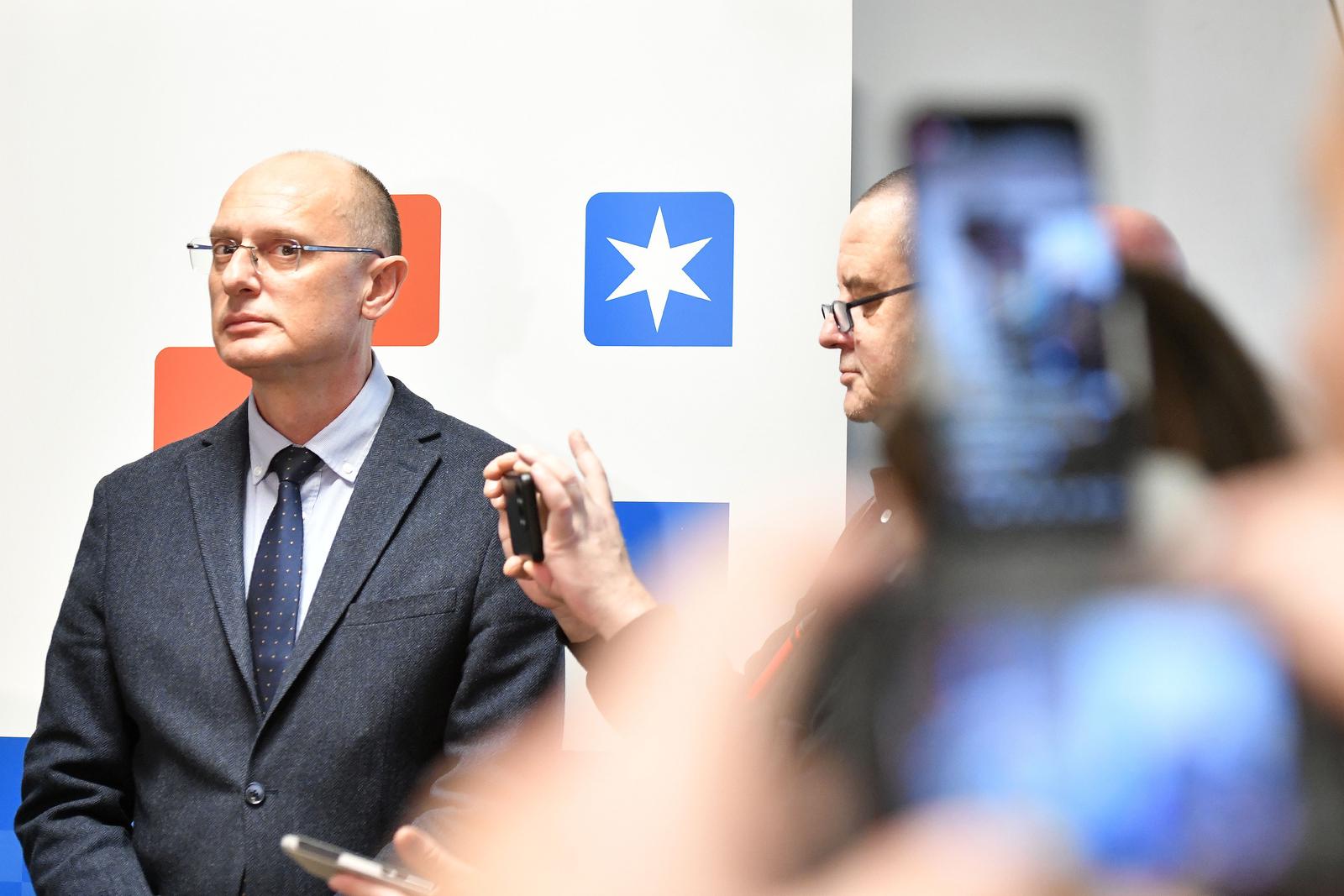 25701.2025., Cakovec - Ministrica zdravstva Irena Hrstic na sastanku sa ravnateljem ZB Cakovec Nikolom Hrenom i kirurzima koji su prosli tjedan dali otkaz. Nikola Hren. Photo: Vjeran Zganec Rogulja/PIXSELL