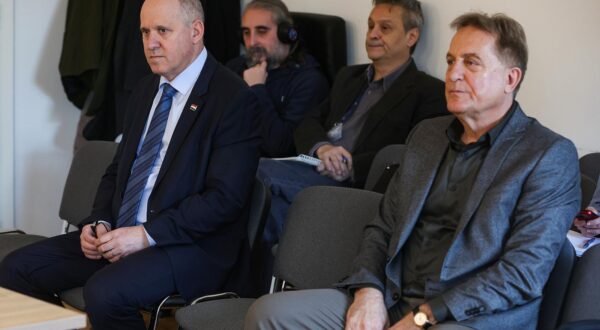 28.01.2025., Zupanijski sud, Zagreb - Na sudjenju Bozidaru Kalmeti kod sutkinje Sanje Nole na Zupanijskom sudu u Zagrebu svjedocio je Branko Bacic. Photo: Goran Stanzl/PIXSELL