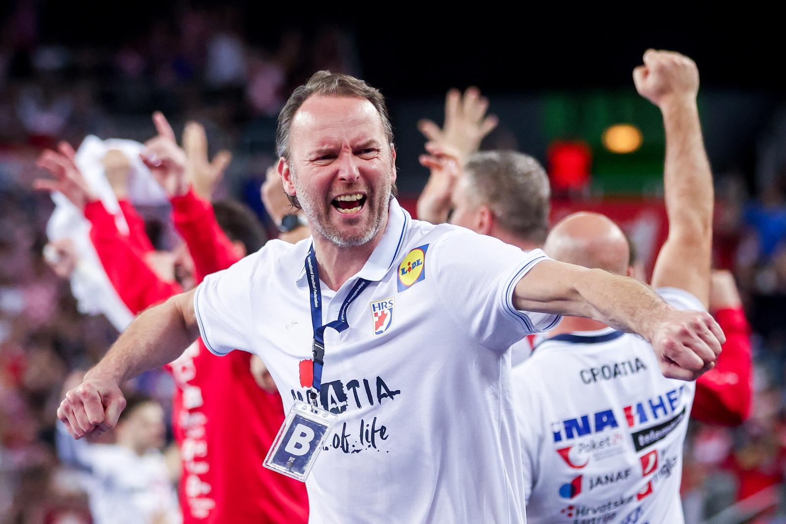 28.01.2025., Arena Zagreb, Zagreb - IHF Svjetsko rukometno prvenstvo 2025., cetvrtfinale, Hrvatska - Madjarska. izbornik Hrvatske Dagur Sigurdsson Photo: Slavko Midzor/PIXSELL