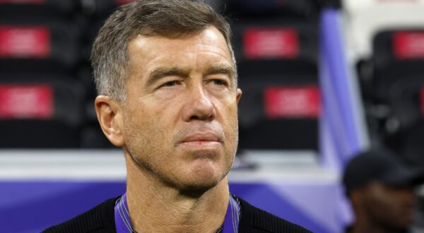 Uzbekistan's Slovenian coach Srecko Katanec watches before the start of the Qatar 2023 AFC Asian Cup quarter-final football match between Qatar and Uzbekistan at Al-Bayt Stadium in al-Khor, north of Doha, on February 3, 2024.,Image: 843085198, License: Rights-managed, Restrictions: , Model Release: no, Credit line: KARIM JAAFAR / AFP / Profimedia
