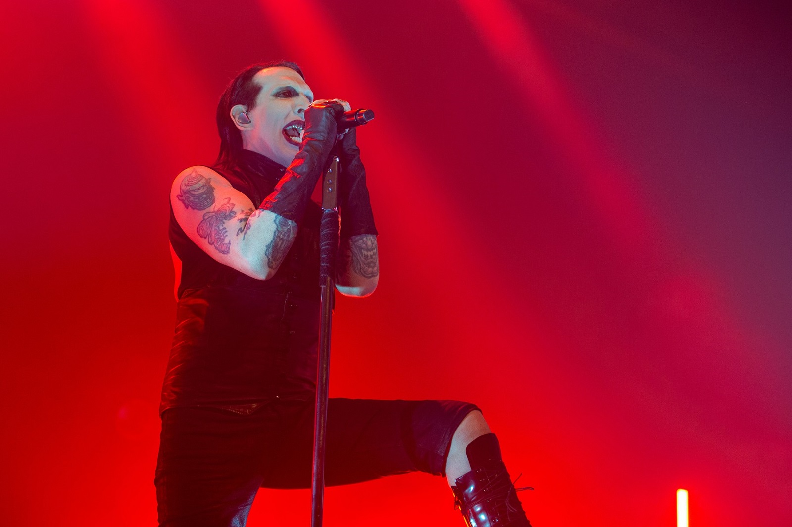 August 11, 2024, Madison, Wisconsin, U.S: MARILYN MANSON at The Sylvee in Madison, Wisconsin,Image: 899308414, License: Rights-managed, Restrictions: , Model Release: no, Credit line: Daniel DeSlover / Zuma Press / Profimedia