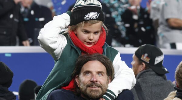 Actor and Philadelphia Eagles fan Bradley Cooper celebrates with his daughter Lea after the Eagles defeated the Washington Commanders in the NFC Championship game at Lincoln Financial Field in Philadelphia, on Sunday, January 26, 2025. The Eagles defeated Washington 55-23 and advance to the Super Bowl against the Kansas City Chiefs or Buffalo Bills on February 9, 2025. Photo by /UPI,Image: 957921047, License: Rights-managed, Restrictions: , Model Release: no, Credit line: JOHN ANGELILLO / UPI / Profimedia