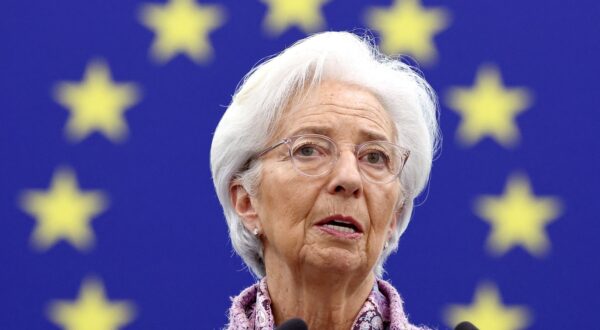 European Central Bank (ECB) President Christine Lagarde speaks to present the bank's 2024 Annual Report to the European Parliament, in Strasbourg, eastern France, on February 10, 2025.,Image: 961878615, License: Rights-managed, Restrictions: , Model Release: no, Credit line: FREDERICK FLORIN / AFP / Profimedia