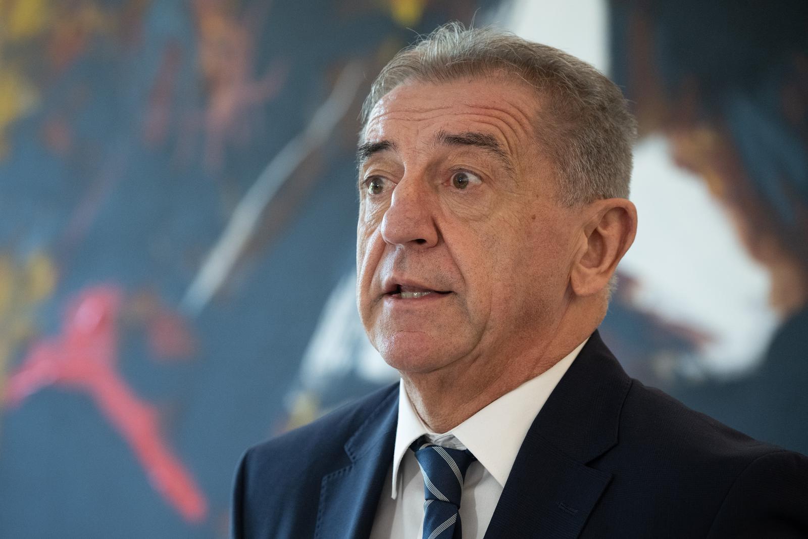 15.11.2024., Zagreb - Ured predsjednika Republike Hrvatske, Pantovcak 241. Predsjednik Republike i vrhovni zapovjednik Oruzanih snaga Republike Hrvatske Zoran Milanovic urucio je odlikovanja i pocasne cinove hrvatskim braniteljima iz Domovinskog rata. Darko Milinovic dao izjavu o Viliju Berosu. Photo: Davor Puklavec/PIXSELL