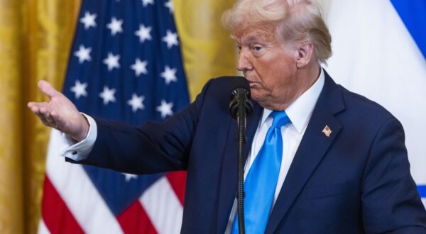 US President Donald Trump speaks at a press conference with Israeli Prime Minister Benjamin Netanyahu (not pictured) in the East Room of the White House in Washington, DC 04 February 2025. President Trump said that the he wants the US to take an ‘ownership position’ of Gaza.

Featuring: Donald J Trump
Where: Washington, District of Columbia, United States
When: 04 Feb 2025
Credit: POOL via CNP/INSTARimages.com,Image: 960376634, License: Rights-managed, Restrictions: , Model Release: no, Credit line: Shawn Thew - Pool via CNP / INSTAR Images / Profimedia