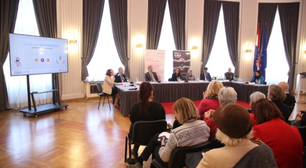 Zagreb, 07.02.2025 - U organizaciji Udruge SVE za NJU i Hrvatskog društva bolesnika s rakom prostate održan je okrugli stol “Rak prostate” povodom Svjetskog dana borbe protiv raka.
foto HINA/ Denis CERIĆ /dc