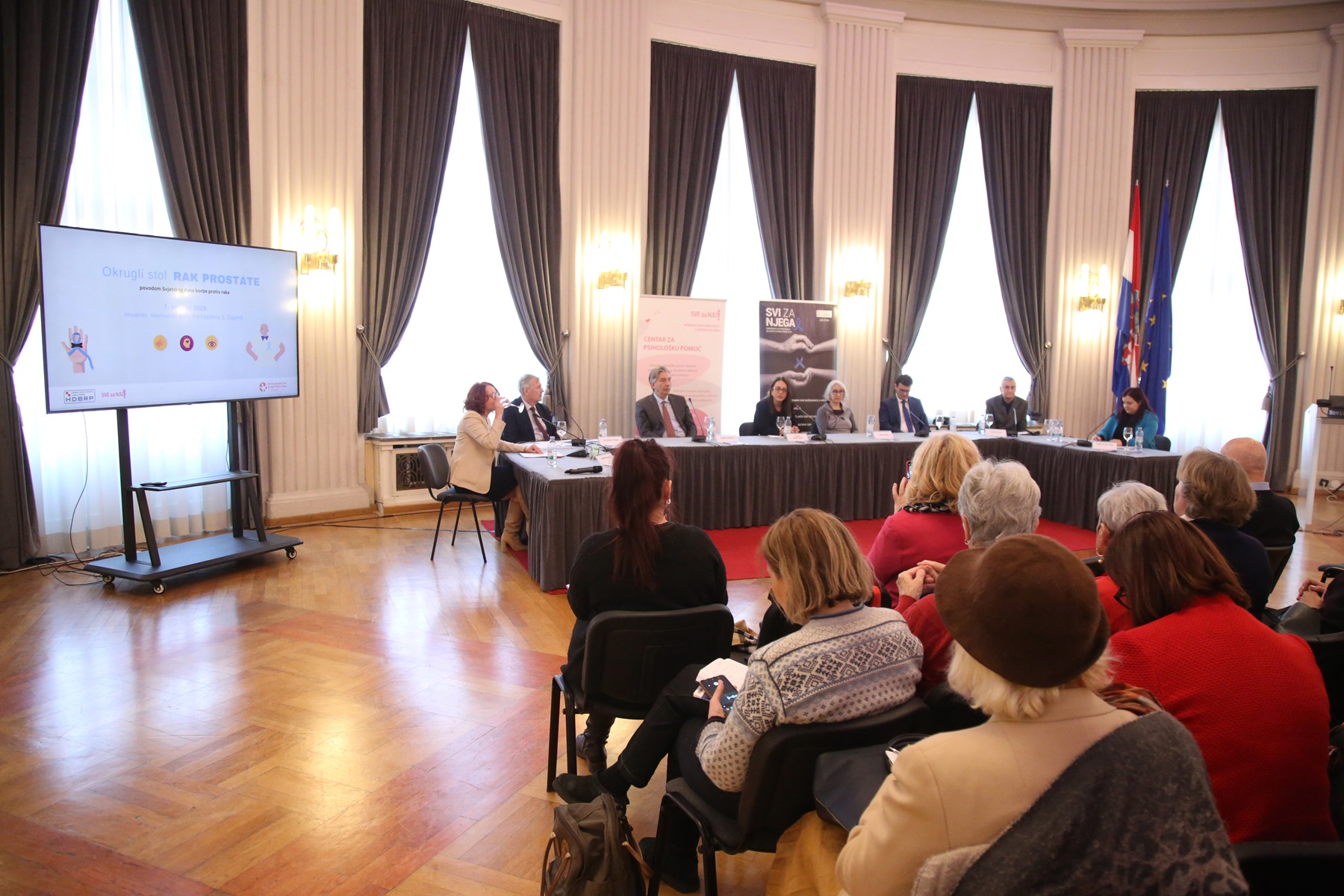 Zagreb, 07.02.2025 - U organizaciji Udruge SVE za NJU i Hrvatskog društva bolesnika s rakom prostate održan je okrugli stol “Rak prostate” povodom Svjetskog dana borbe protiv raka.
foto HINA/ Denis CERIĆ /dc