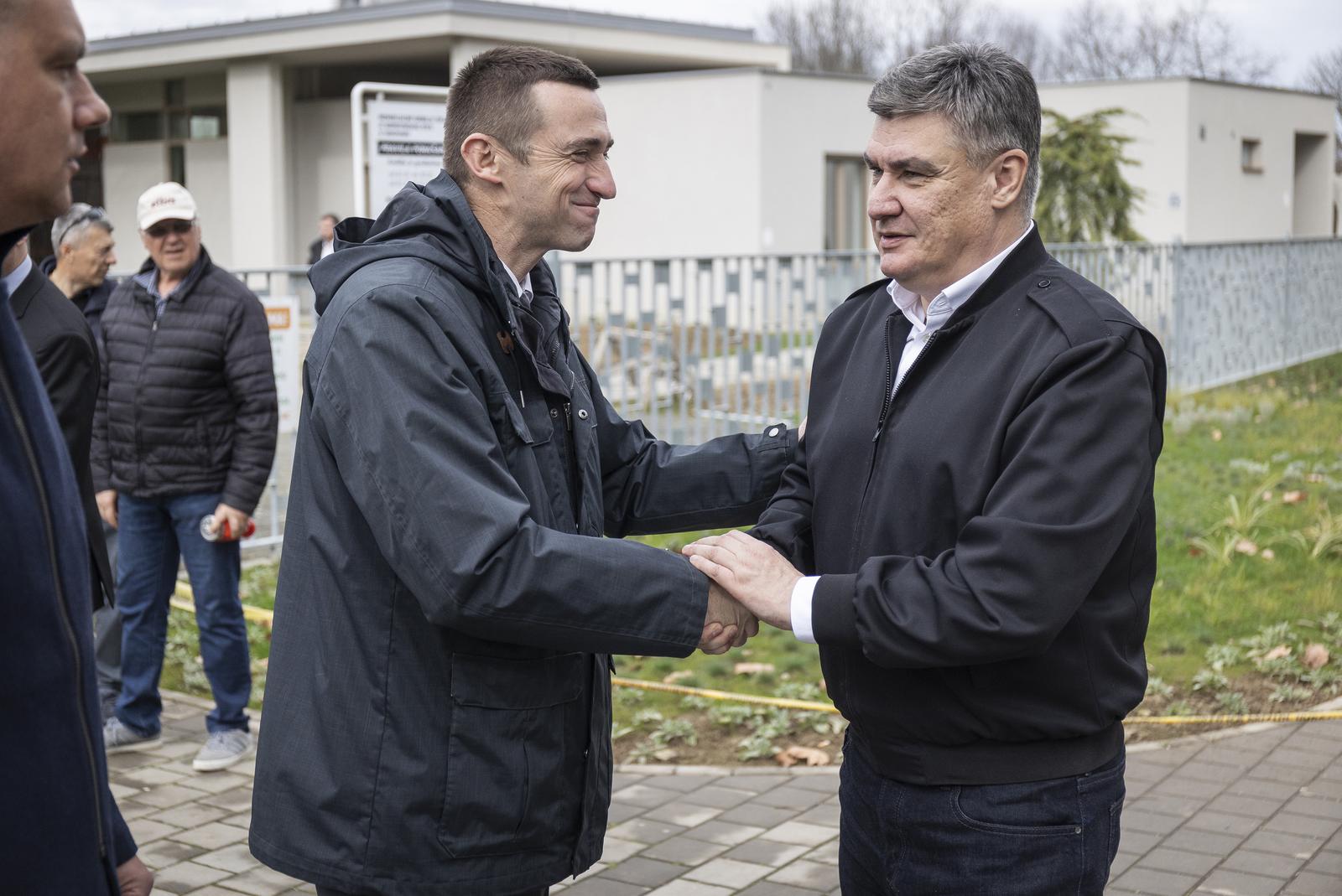 10.03.2024., Vukovar - Predsjednik Republike i vrhovni zapovjednik Oruzanih snaga Republike Hrvatske Zoran Milanovic sudjelovao je na obiljezavanju Dana hrvatskih branitelja Vukovara. Tom prigodom, Predsjednik Republike polozio je vijenac kod sredisnjeg Spomen obiljezja na Memorijalnom groblju hrvatskih branitelja iz Domovinskog rata. Photo: Davor Javorovic/PIXSELL