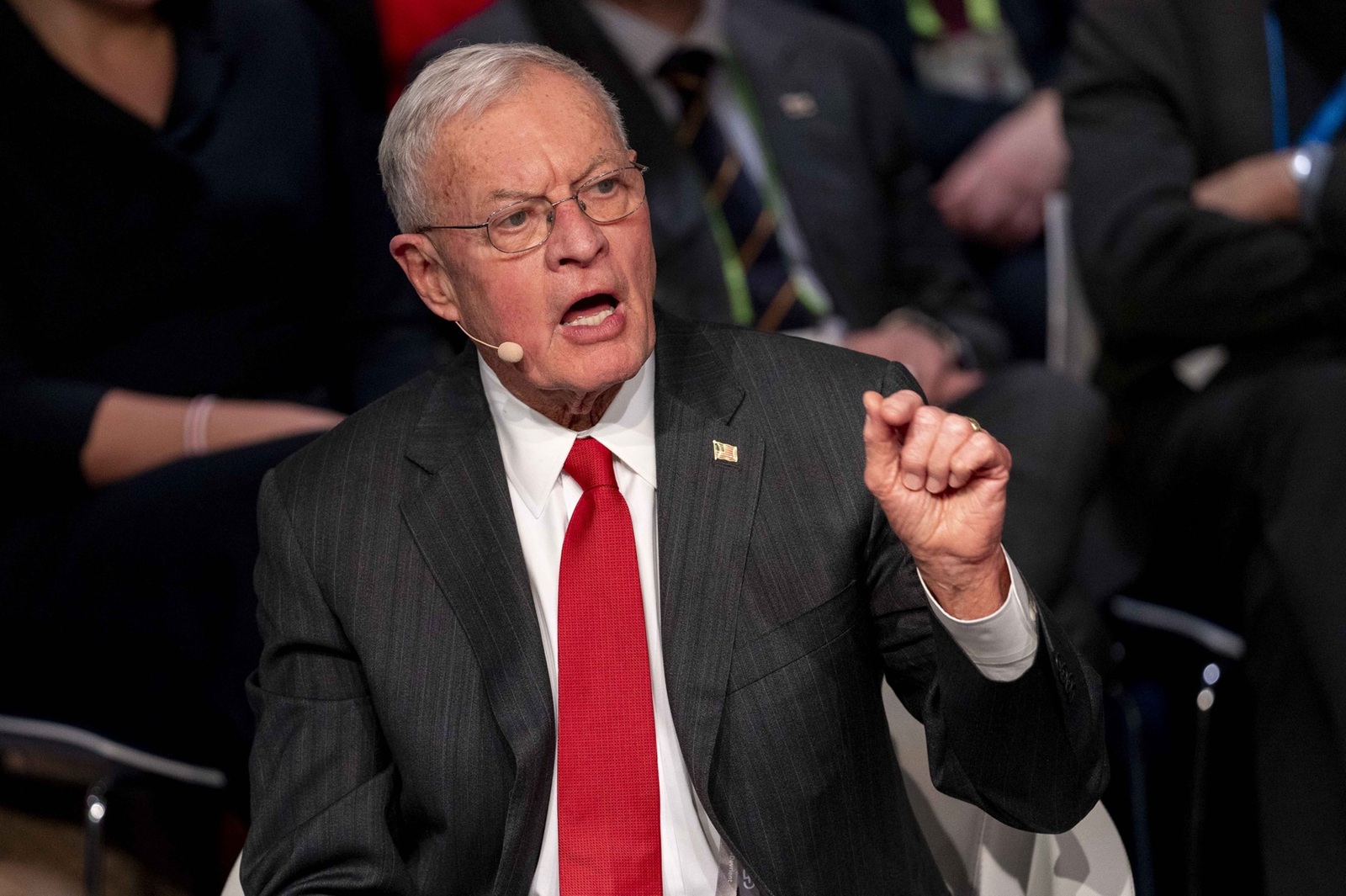 February 15, 2025, Munich, Bavaria, Germany: KEITH KELLOGG, Special Envoy for Ukraine and Russia, Department of State, United States of America seen during panel Peace Through Strength: A Plan for Ukraine at the 61st Munich Security Conference (MSC) at the Hotel Bayerischer Hof.,Image: 965014077, License: Rights-managed, Restrictions: , Model Release: no, Credit line: Andreas Stroh / Zuma Press / Profimedia