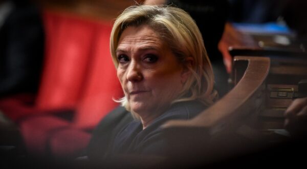 French MP and President of the Rassemblement National group at the National Assembly Marine Le Pen looks on during a session of questions to the government at the National Assembly in Paris on February 11, 2025.,Image: 962362235, License: Rights-managed, Restrictions: , Model Release: no, Credit line: Abdullah Firas/ABACA / Abaca Press / Profimedia