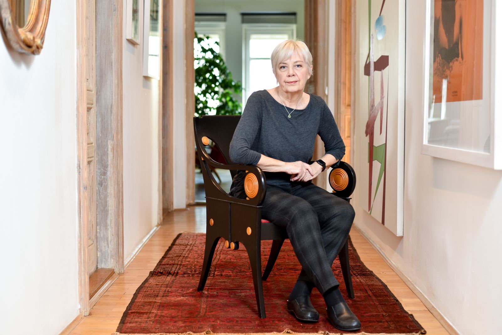 05.02.2025., Zagreb - Nina Ivancic, slikarica. 

Photo Sasa ZinajaNFoto
