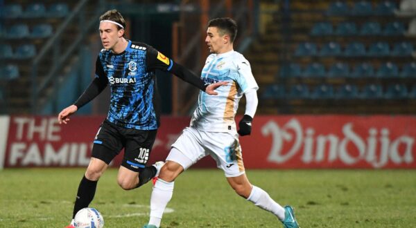 01.02.2025., Stadion Varteks, Varazdin- SuperSport HNL, 20. kolo, NK Varazdin-HNK Rijeka.
Leon Belcar.
 Photo: Vjeran Zganec Rogulja/PIXSELL