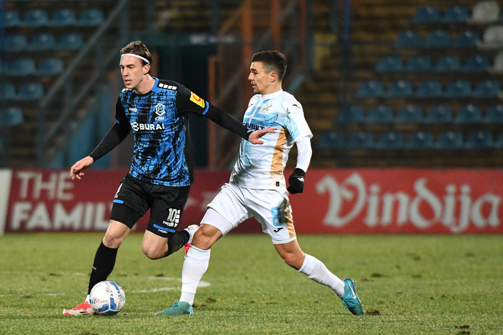 01.02.2025., Stadion Varteks, Varazdin- SuperSport HNL, 20. kolo, NK Varazdin-HNK Rijeka.
Leon Belcar.
 Photo: Vjeran Zganec Rogulja/PIXSELL