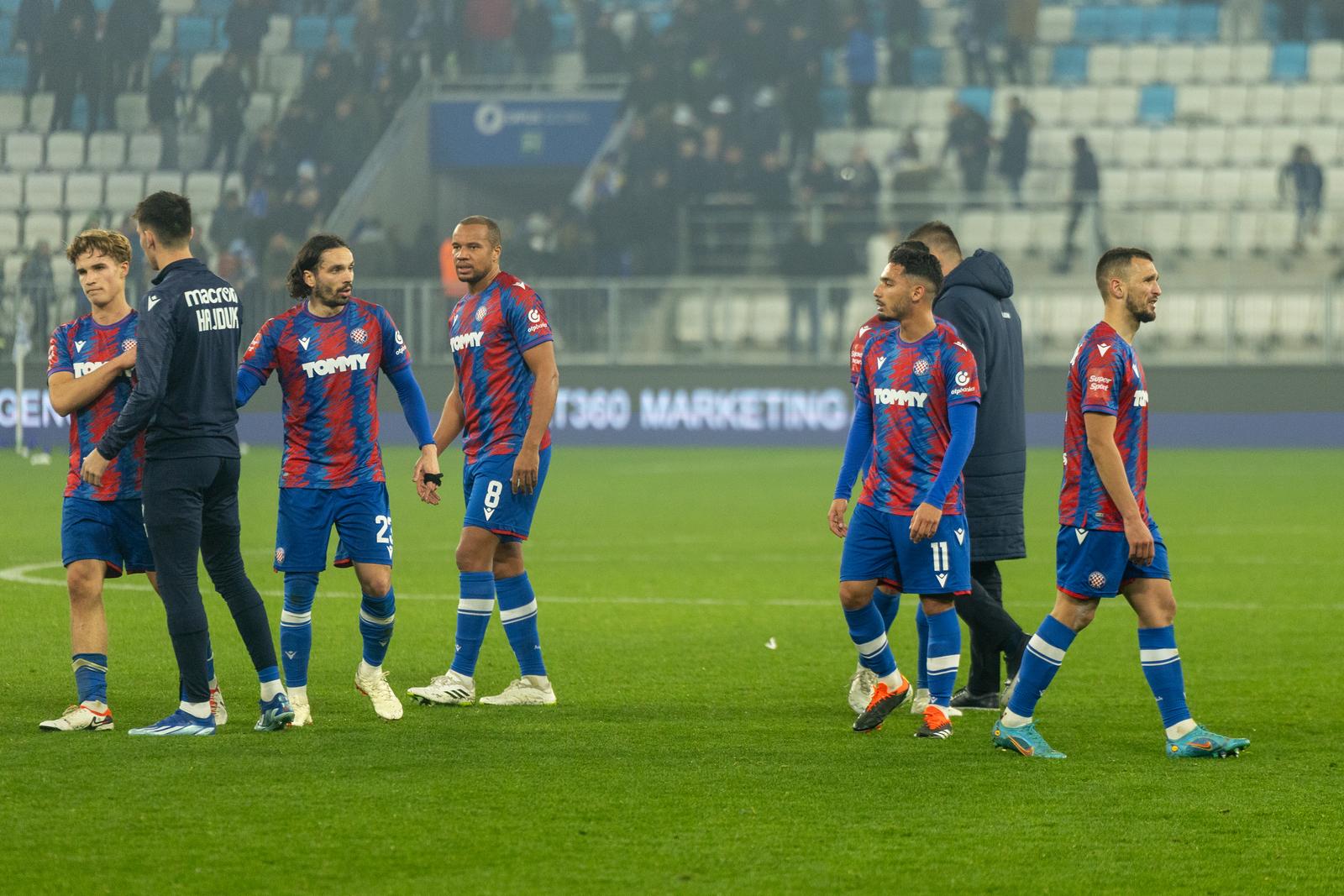03.02.2024., Osijek - SuperSport HNL, 21. kolo, NK Osijek - HNK Hajduk. Photo: Borna jaksic/PIXSELL