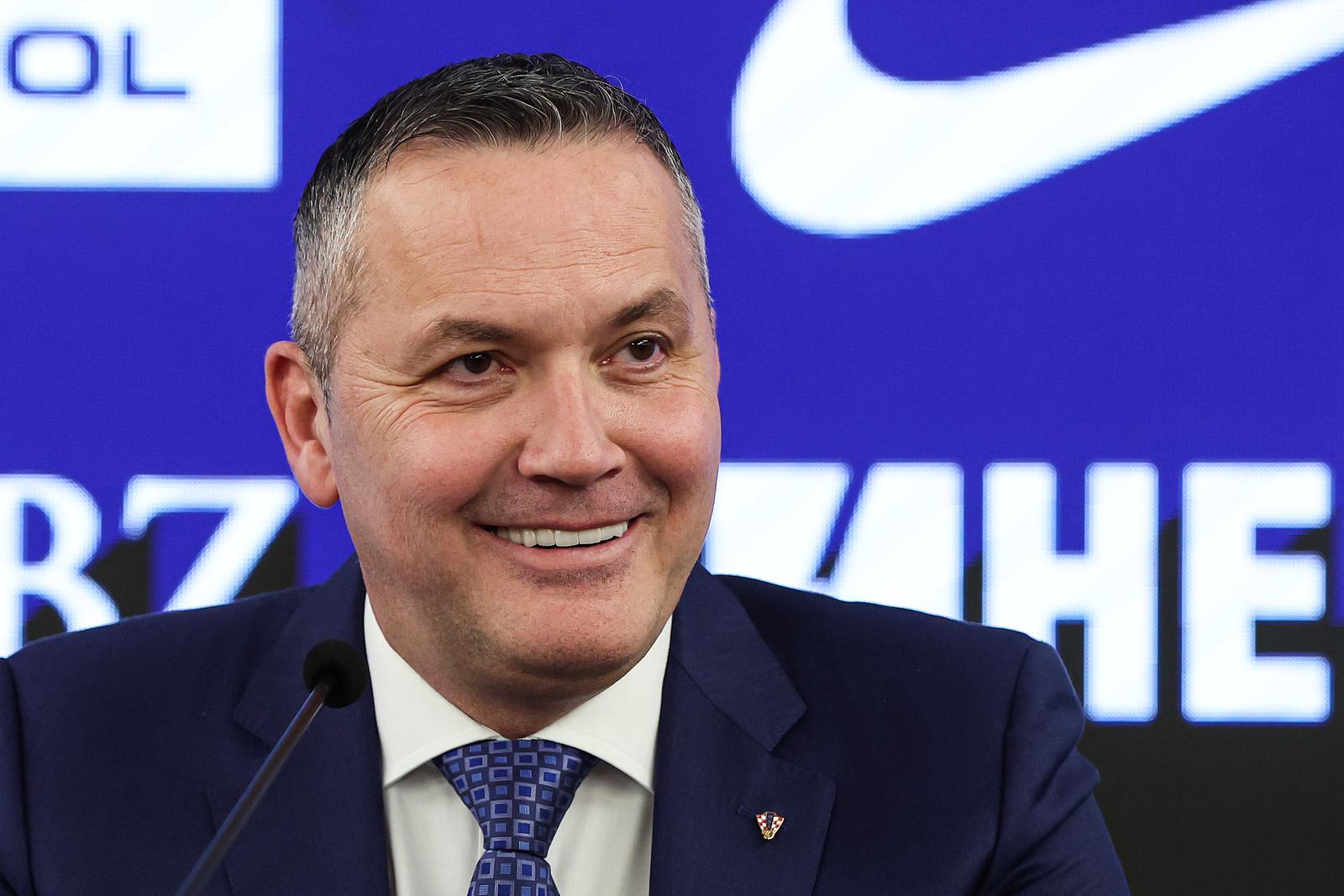 03.02.2025., Hotel Westin, Zagreb - Izborna sjednica Skupstine Hrvatskog nogometnog saveza odrzana je u hotelu Westin. Nakon zavrsetka sjednice, odzana je konferencija za medije s predsjednikom Hrvatskog nogometnog saveza Marijanom Kusticem. Photo: Goran Stanzl/PIXSELL