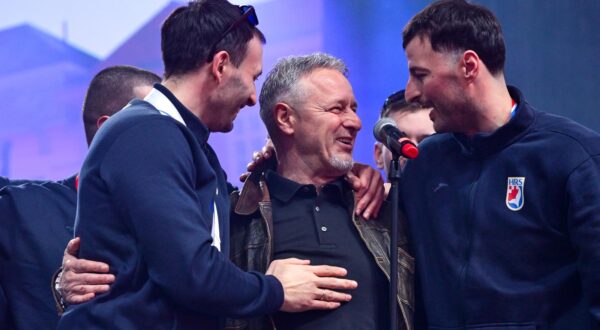 03.02.2025., Zagreb - Svecani docek hrvatske rukometne reprezentacije u Zagrebu nakon osvojenog drugog mjesta na Svjetkom prvenstvu. Photo: Neva Zganec/PIXSELL