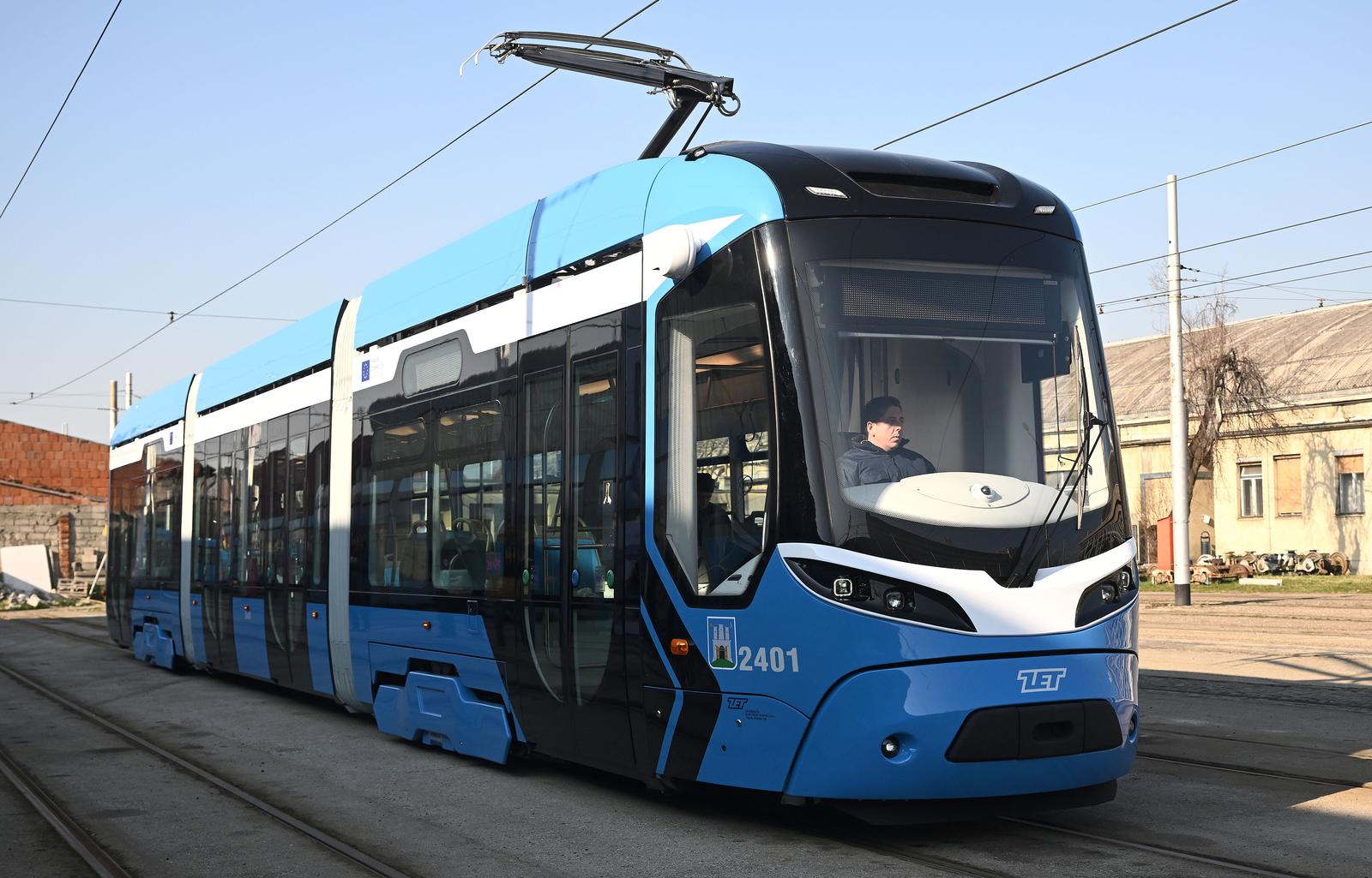 03.02.2025., Zagreb - Predstavljanje prvog tramvaja kojeg su Koncar - Elektricna vozila isporucila ZET-u. Photo: Marko Lukunic/PIXSELL