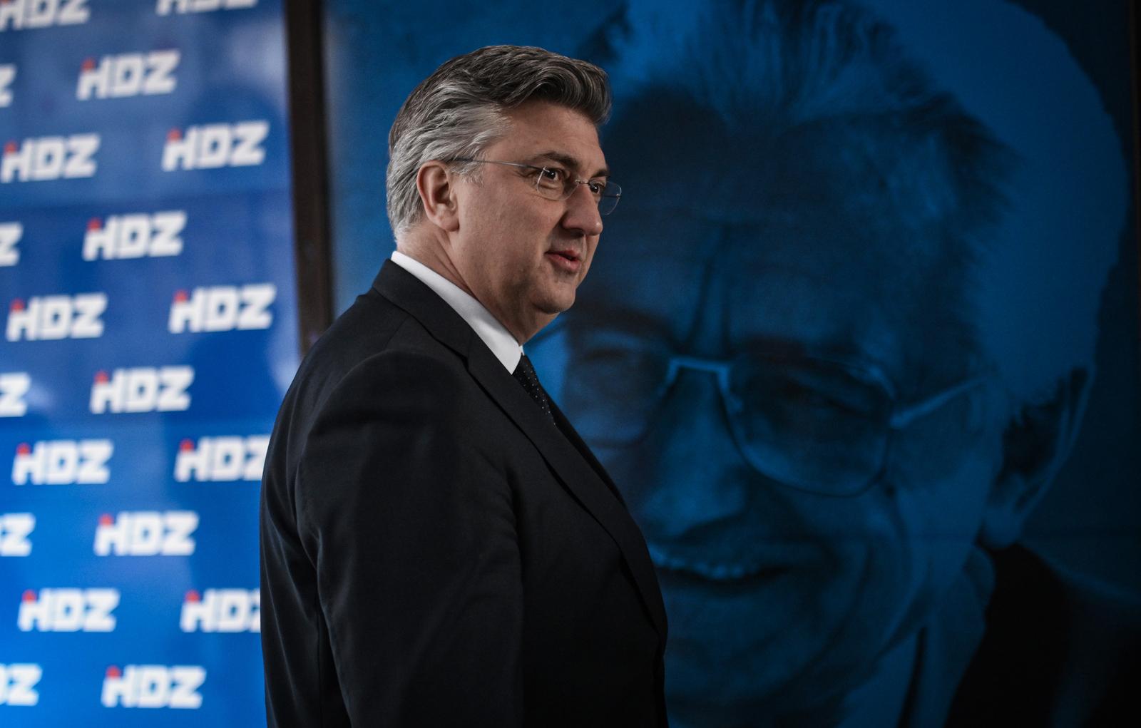 04.02.2025., Zagreb - Zajednicka sjednica Predsjednistva i Nacionalnog odbora HDZ-a. Premijer Andrej Plenkovic Photo: Josip Regovic/PIXSELL