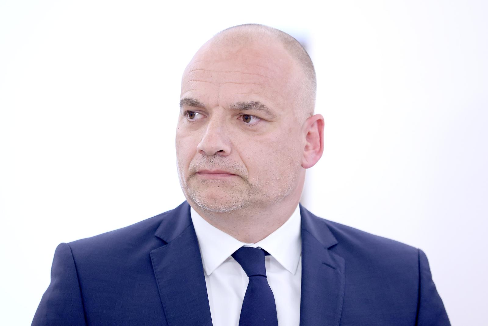 04.07.2024., Zagreb - Nakon sjednice Odbora za nacionalnu sigurnost izjave za medije dali su Ranko Ostojic i Daniel Markic. Photo: Patrik Macek/PIXSELL