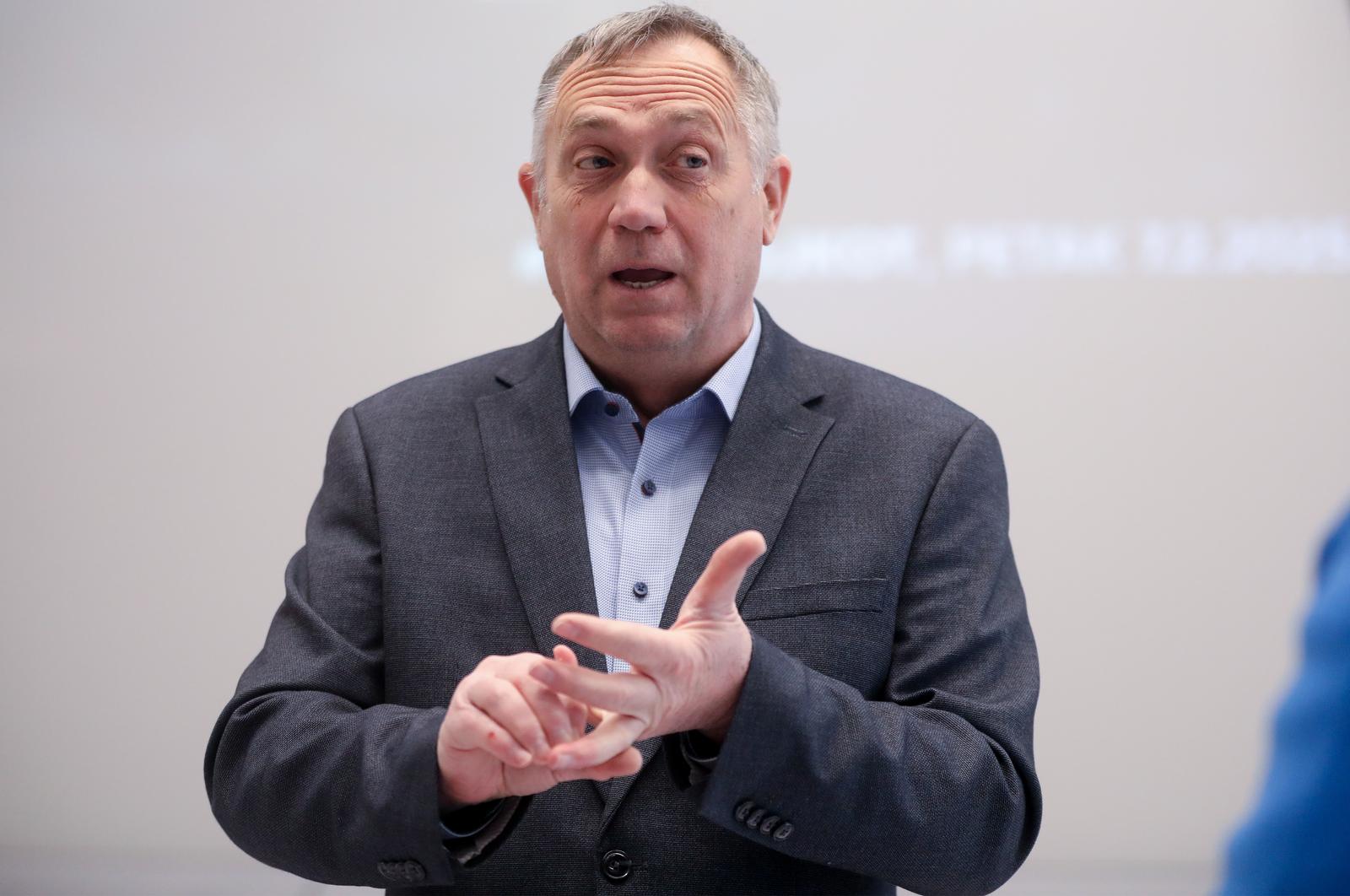 05.02.2025.,Zagreb, potrosacka  platforma Halo, inspektore, o najavi novog bojkota trgovina, medijima se obratio Josip Kelemen, savjetnik potrosacke platforme Halo inspektore. Photo: Robert Anic/PIXSELL