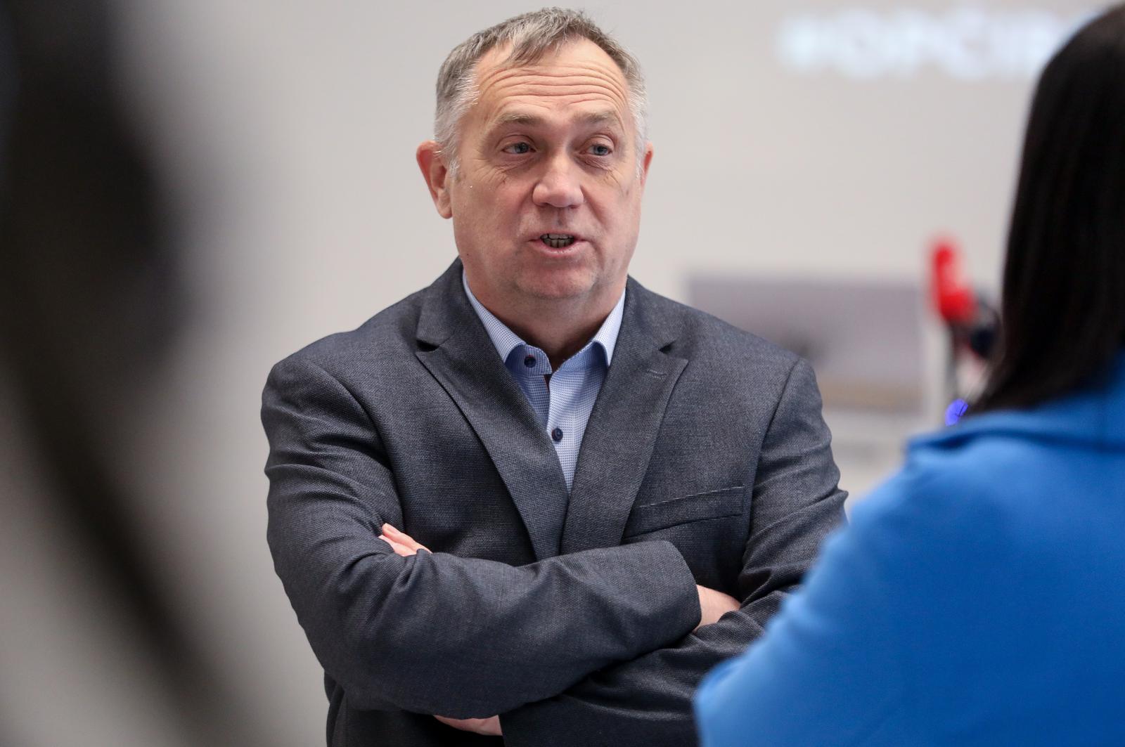 05.02.2025.,Zagreb, potrosacka  platforma Halo, inspektore, o najavi novog bojkota trgovina, medijima se obratio Josip Kelemen, savjetnik potrosacke platforme Halo inspektore. Photo: Robert Anic/PIXSELL