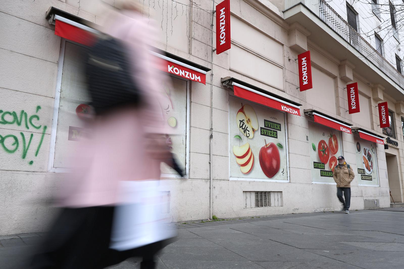 06.02.2025., Zagreb - Udruga Halo, inspektore, koja je organizirala bojkote trgovina, objavila je kako su potrosaci u anketi odlucili da ce, uz vec uobicajeni opci bojkot svih trgovina u petak,  od 8. do 14. veljace na snazi biti bojkot Konzuma. Photo: Patrik Macek/PIXSELL