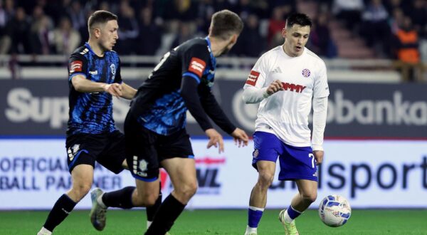 08.02.2025., stadion Poljud, Split - SuperSport HNL, 21. kolo, HNK Hajduk - NK Varazdin. Ruszn Nayari Photo: Ivana Ivanovic/PIXSELL