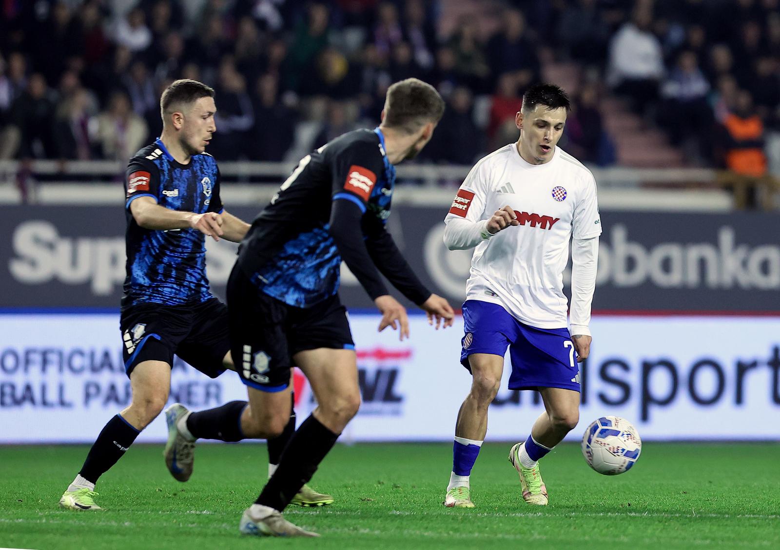 08.02.2025., stadion Poljud, Split - SuperSport HNL, 21. kolo, HNK Hajduk - NK Varazdin. Ruszn Nayari Photo: Ivana Ivanovic/PIXSELL