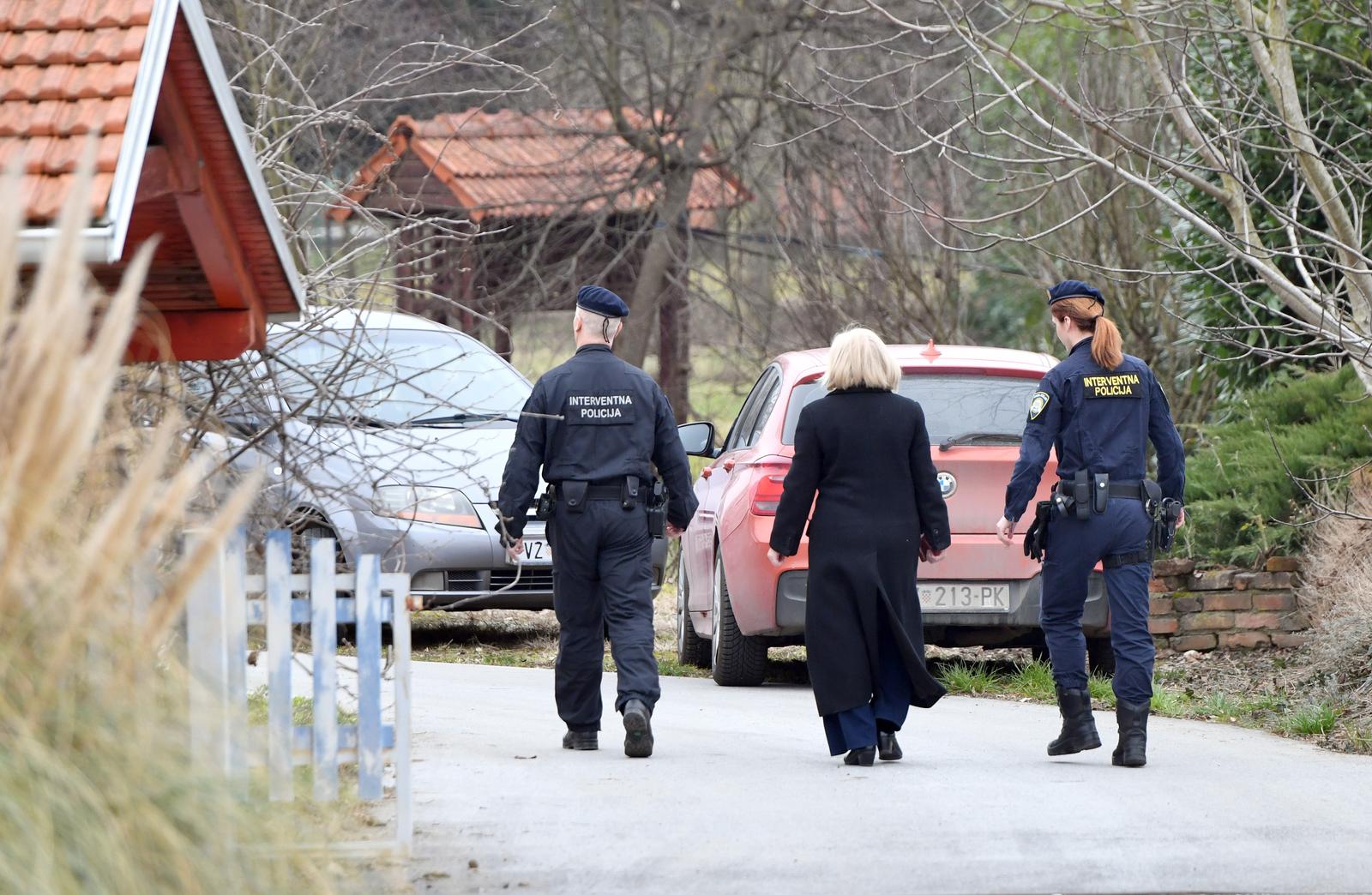 11.02.2025., Babinec - Barbara Antolic Vupora u pratnji policije Photo: Vjeran Zganec Rogulja/PIXSELL
