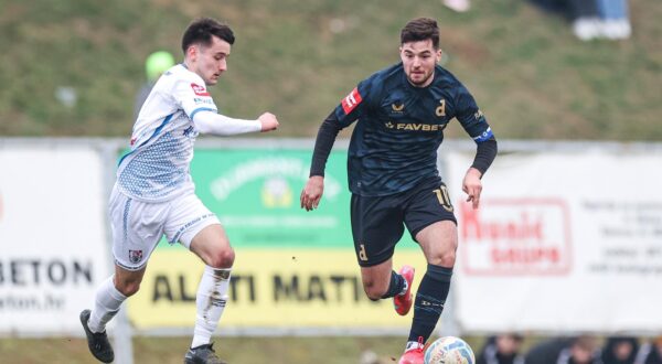 11.02.2025., Gradski stadion, Bjelovar - SuperSport Hrvatski nogometni kup, osmina finala, NK Bjelovar - GNK Dinamo. Martin Baturina Photo: Luka stanzl/PIXSELL
