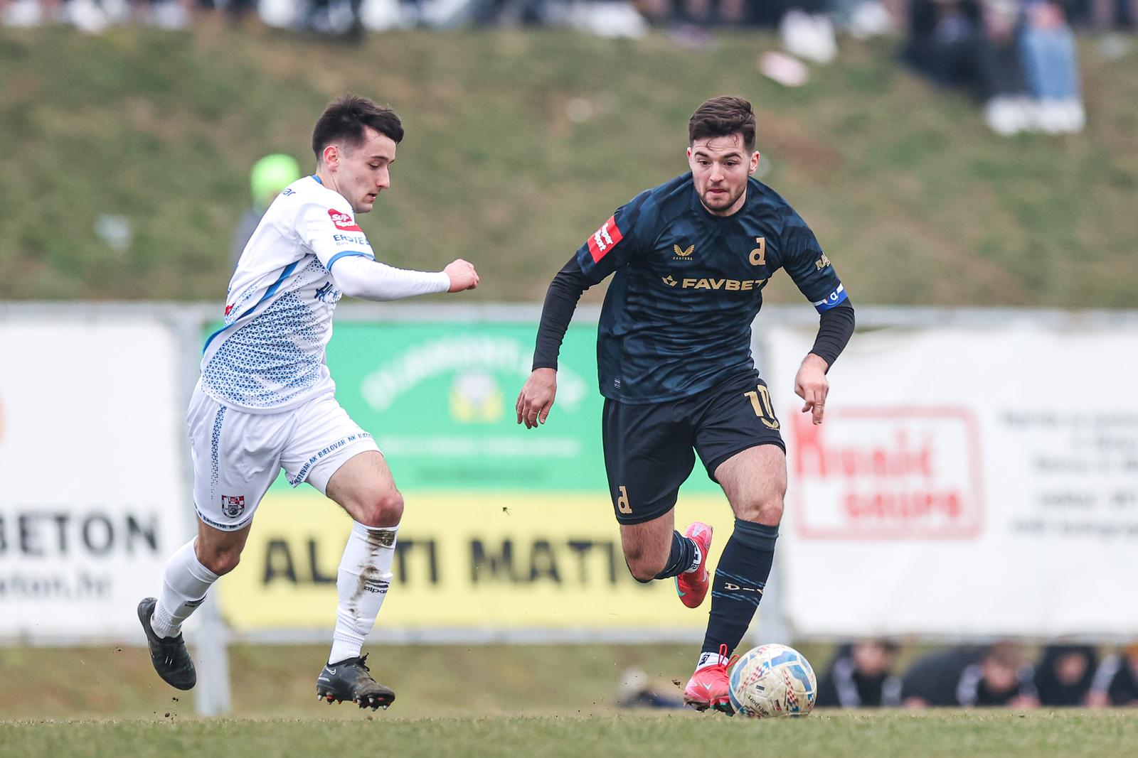 11.02.2025., Gradski stadion, Bjelovar - SuperSport Hrvatski nogometni kup, osmina finala, NK Bjelovar - GNK Dinamo. Martin Baturina Photo: Luka stanzl/PIXSELL