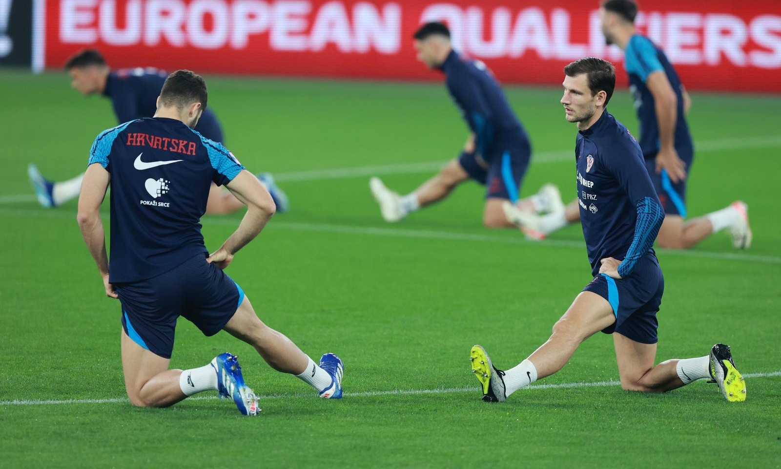 11.10.2023., Osijek - Trening nogometasa hrvatske nogometne reprezentacije na Opus Areni uoci susreta protiv Turske u kvalifikacijama za Europsko prvenstvo 2024. godine. Borna Barisic Photo: Davor Javorovic/PIXSELL