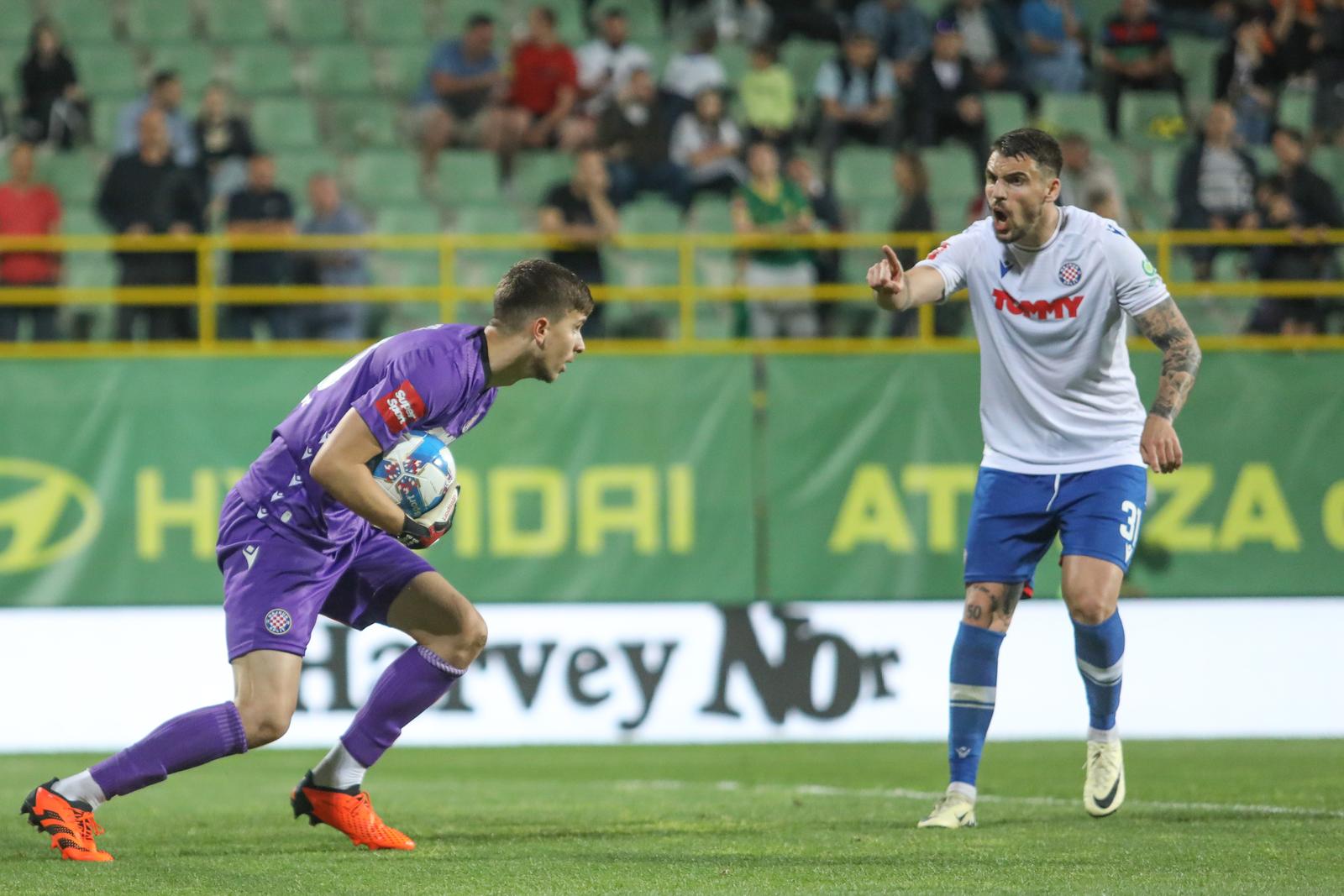 12.05.2024. Pula, stadion Aldo Drosina - Nogometna utakmica SuperSport HNL, 34. kolo, NK Istra 1961 - HNK Hajduk. 
 Photo: Luka Batelic/PIXSELL