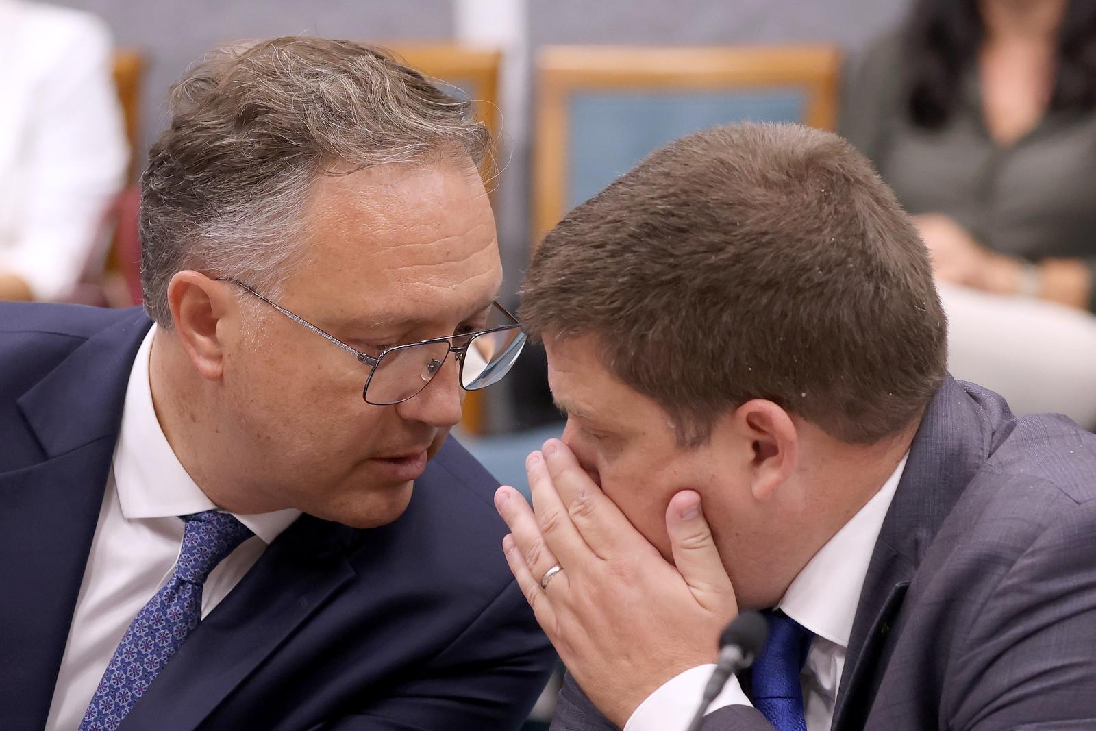12.09.2024., Zagreb - U Saboru je pocela 2. sjednica Odbora za pomorstvo, promet i infrastrukturu na kojoj se raspravlja o stanju u Jadroliniji i sigurnosti trajektnog prometa u Hrvatskoj. Photo: Patrik Macek/PIXSELL