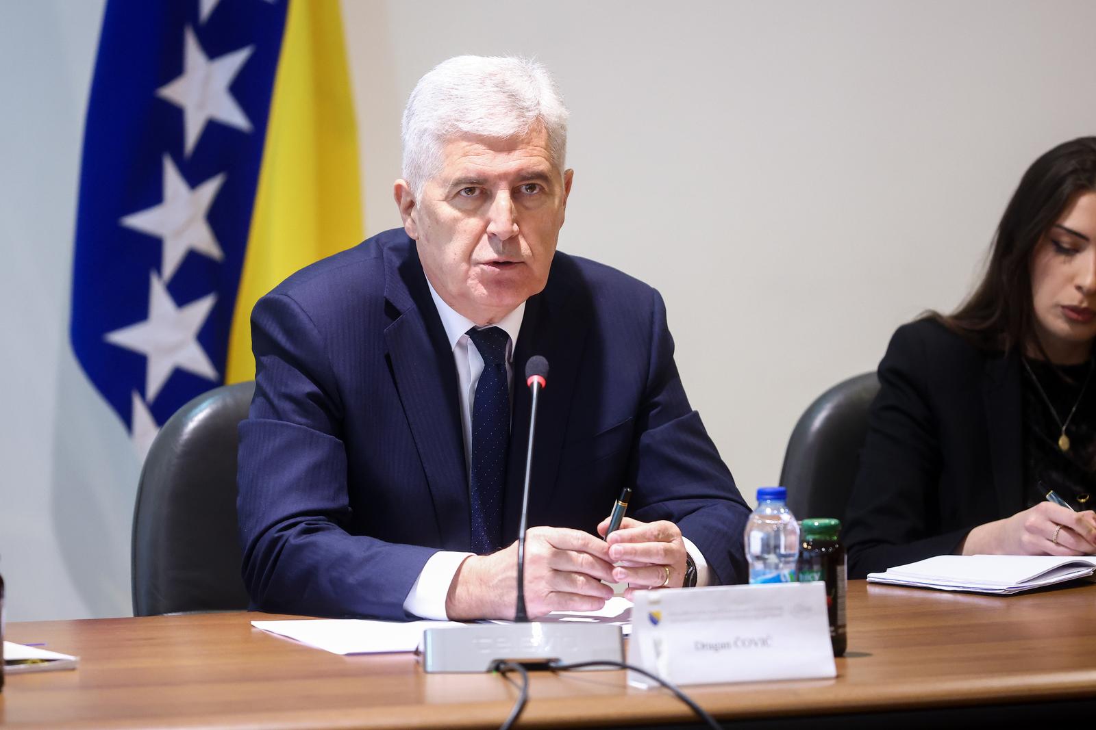14.02.2025., Sarajevo, Bosna i Hercegovina - Tradicionalno "Druzenje uz kavu" s predsjedateljem Doma naroda Parlamentarne skupstine Bosne i Hercegovine Draganom Covicem. Photo: Armin Durgut/PIXSELL