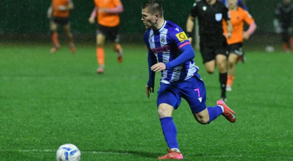 14.02.2025. Sibenik - SuperSport HNL, 22. kolo, HNK Sibenik - NK Lokomotiva Photo: Hrvoje Jelavic/PIXSELL