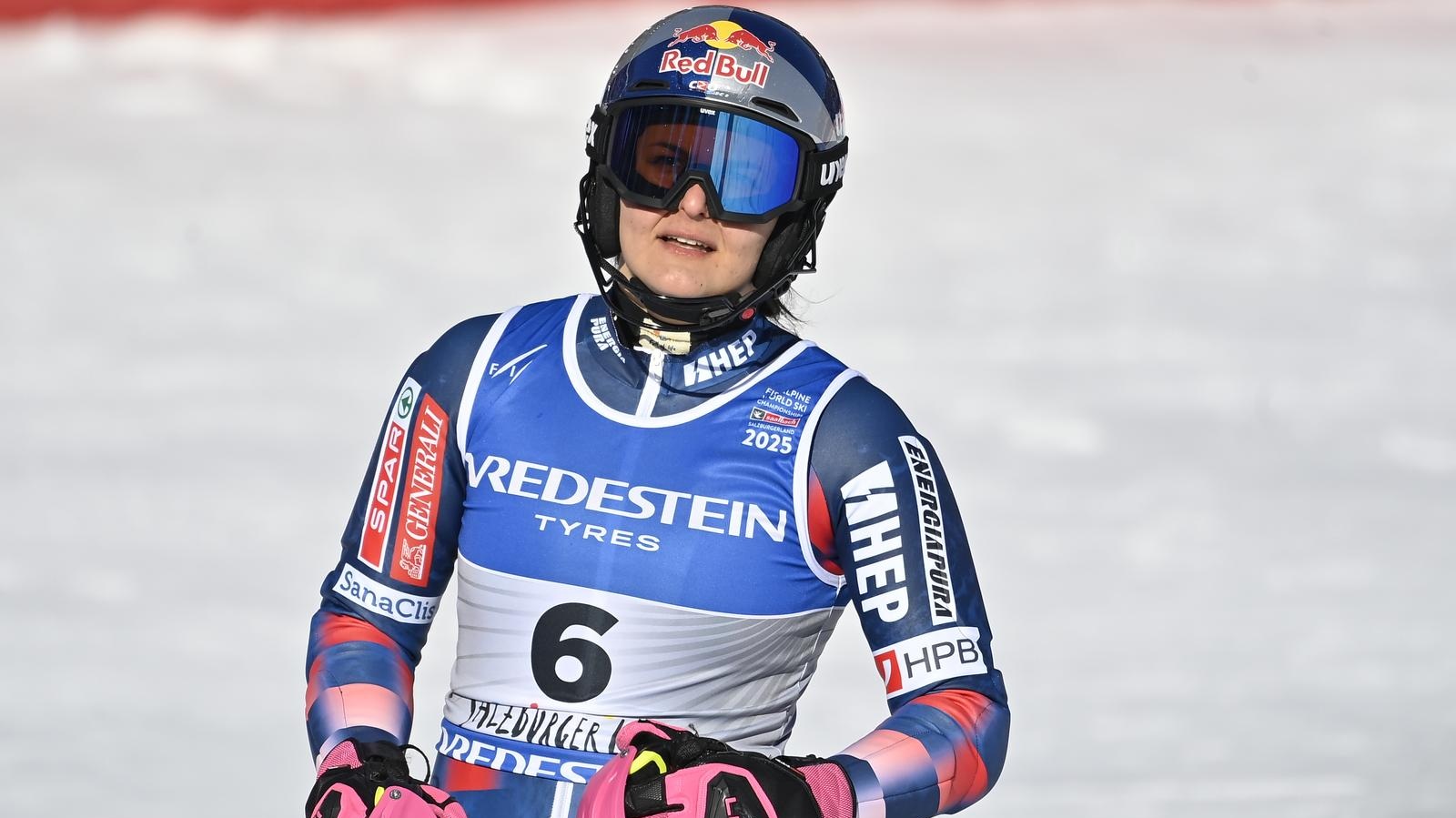 15.02.2025., Saalbach, Austrija - FIS Svjetsko prvenstvo u skijanju, zenski slalom, druga voznja. Zrinka Ljutic Photo: Igor Soban/PIXSELL