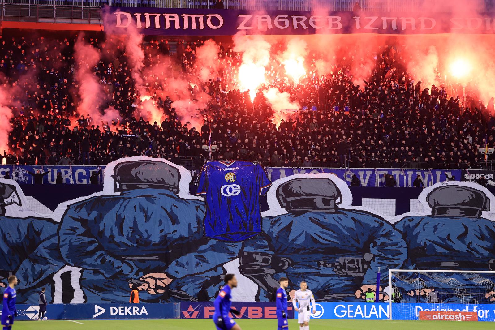 15.02.2025., stadion Maksimir, Zagreb - SuperSport HNL, 22. kolo, GNK Dinamo - HNK Gorica. navijaci Dinama, Bad Blue Boysi Photo: Marko Prpic/PIXSELL