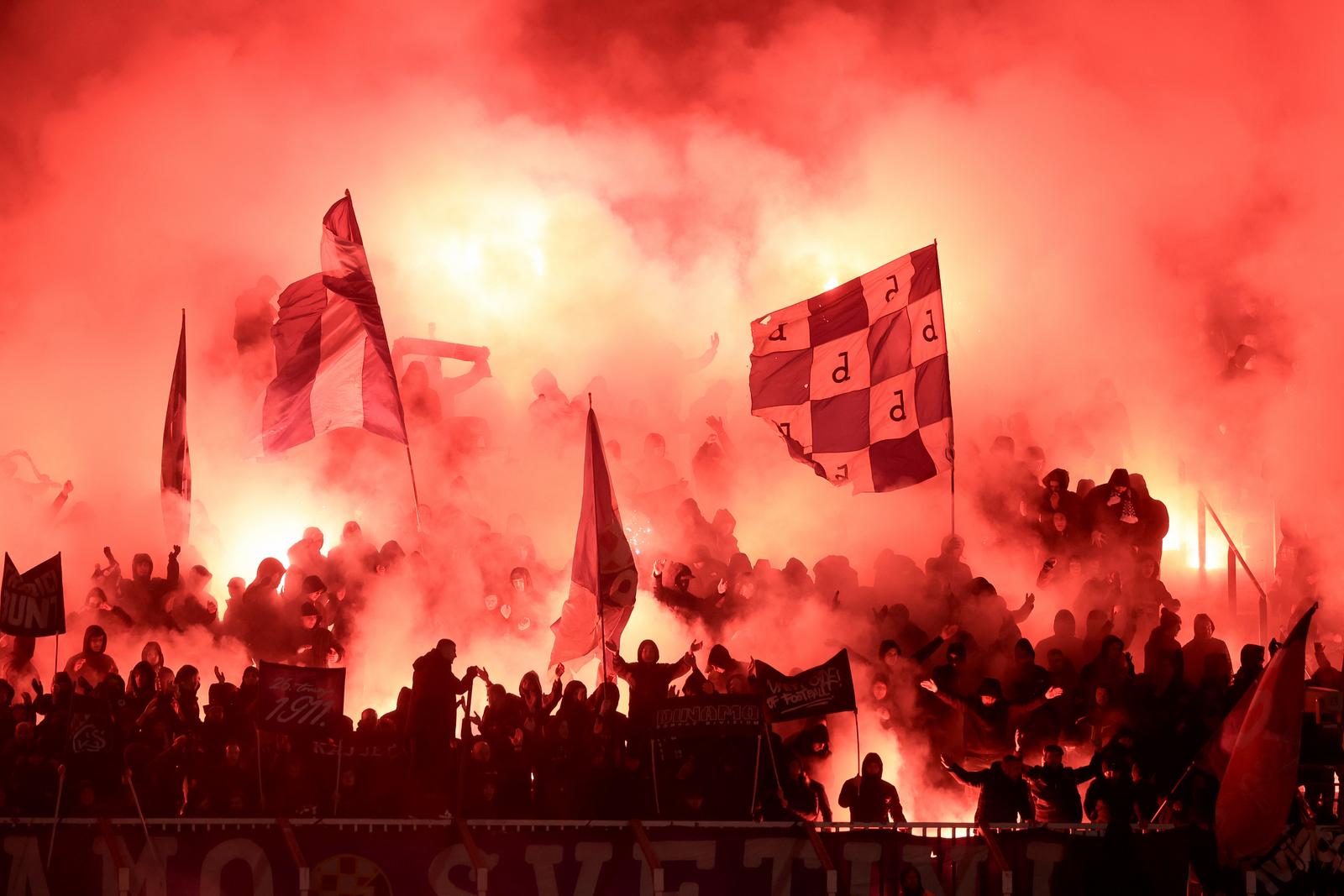 15.02.2025., stadion Maksimir, Zagreb - SuperSport HNL, 22. kolo, GNK Dinamo - HNK Gorica. navijaci Dinama, Bad Blue Boysi Photo: Marko Prpic/PIXSELL