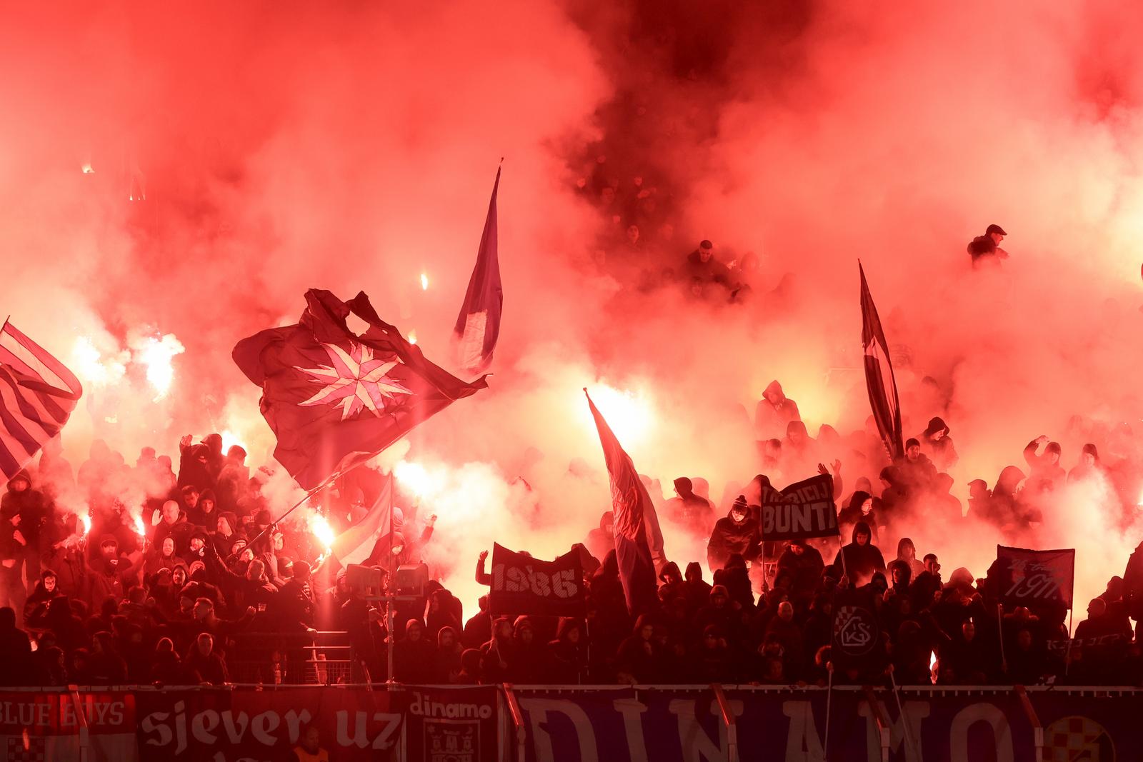 15.02.2025., stadion Maksimir, Zagreb - SuperSport HNL, 22. kolo, GNK Dinamo - HNK Gorica. navijaci Dinama, Bad Blue Boysi Photo: Marko Prpic/PIXSELL