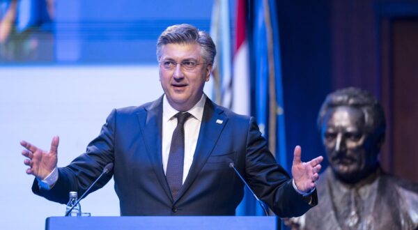 16.03.2024., Zagreb - U koncertnoj dvorani Vatroslav Lisinki odrzan je 20. Opci sabor stranke HDZ. Govor Andreja Plenkovica Photo: Igor Soban/PIXSELL