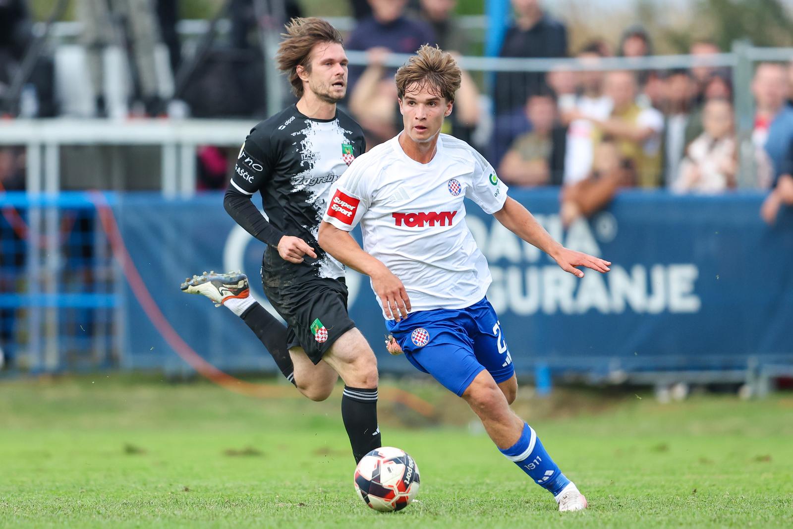 17.09.2024., Grubisno Polje - SuperSport Hrvatski nogometni kup, sesnaestina finala, NK Bilogora 91 - HNK Hajduk. Rokas Pukstas
 Photo: Matija Habljak/PIXSELL