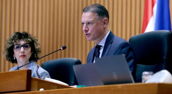 18.02.2025., Zagreb - Sabor 5. sjednicu nastavlja izlaganjem zastupnickih stajalista te raspravom o Prijedlogu zakona o logopedskoj djelatnosti. Photo: Patrik Macek/PIXSELL
