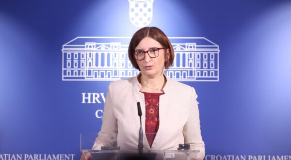 21.01.2025., Zagreb - Na konferenciji za medije odrzanoj u Saboru o aktualnim temama govorila je  Marijana Puljak. Photo: Patrik Macek/PIXSELL