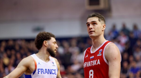 21.02.2025., Zadar - Dvorana Jazine - Kvalifikacije za EuroBasket 2025: Hrvatska - Francuska Photo: Sime Zelic/PIXSELL