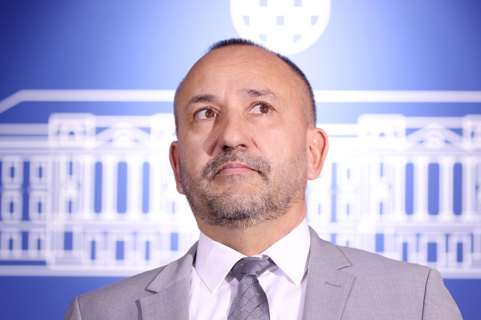 22.01.2025., Zagreb - Na konferenciji za medije odrzanoj u Saboru o slucaju Dabro govorio je Hrvoje Zekanovic. Photo: Patrik Macek/PIXSELL