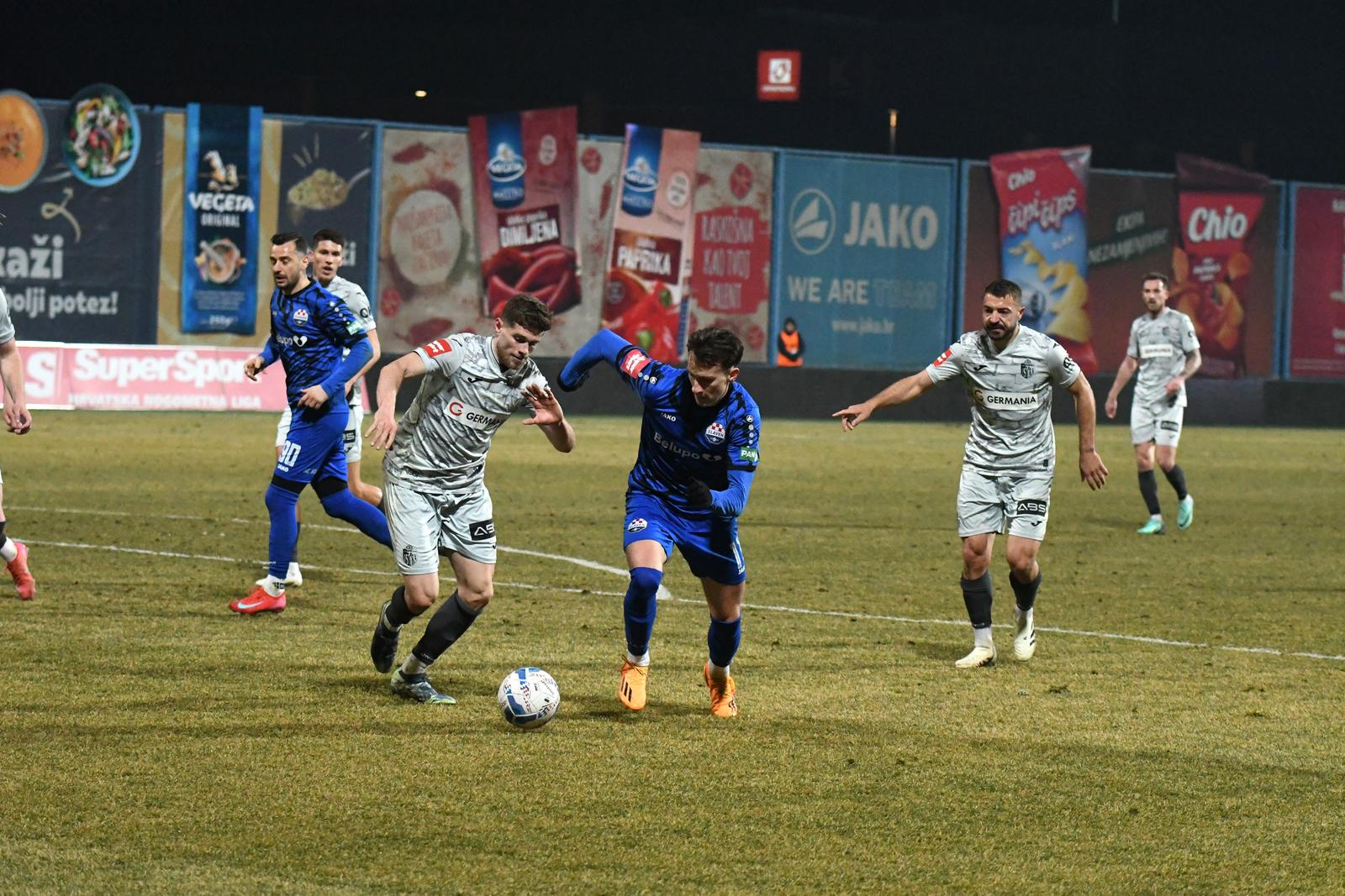 23.02.2025., Gradski stadion Ivan Kusek Apas, Koprivnica - SuperSport HNL, 23. kolo, NK Slaven Belupo - NK Istra 1961, Ivan Dolcek
  Photo: Damir Spehar/PIXSELL