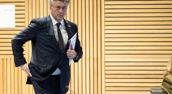 24.01.2025., Zagreb - 61. Sjednica Vlade RH u Nacionalnoj i sveucilisnoj knjiznici. Andrej Plenkovic.
 Photo: Davor Puklavec/PIXSELL